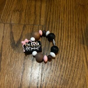 Handmade New "Be real not perfect" Beaded Tumbler
Stanley cup charm Bracelet